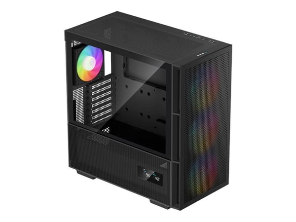 DeepCool CH560 Digital - Mid tower - utvidet ATX (E-ATX) - sidepanel med vindu (herdet glass) - ingen strømforsyning (ATX / PS/2) - svart - USB/lyd