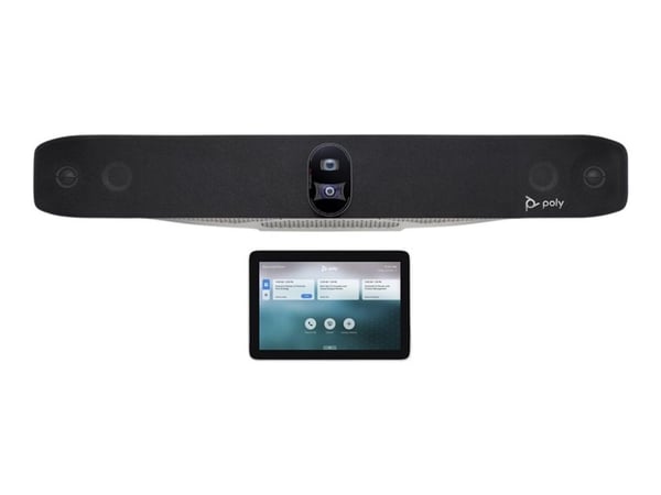Poly Studio X70 - Videokonferansesett (berøringsskjermkonsoll, videolinje) - med Poly TC10 - power adapter included
