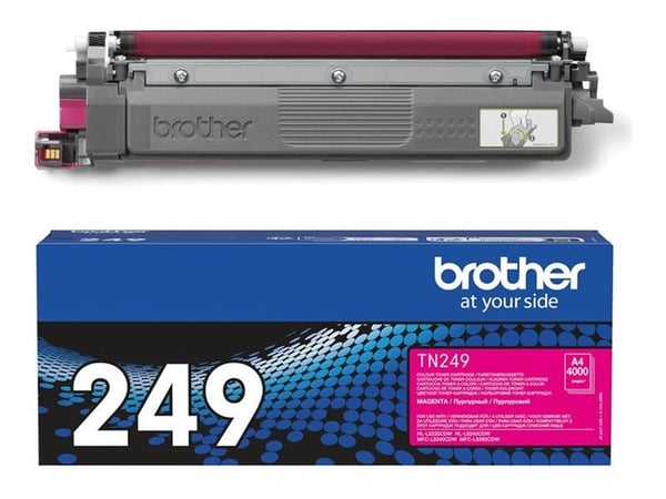 Brother TN-249M, 4000 sivua, Magenta, 1 kpl