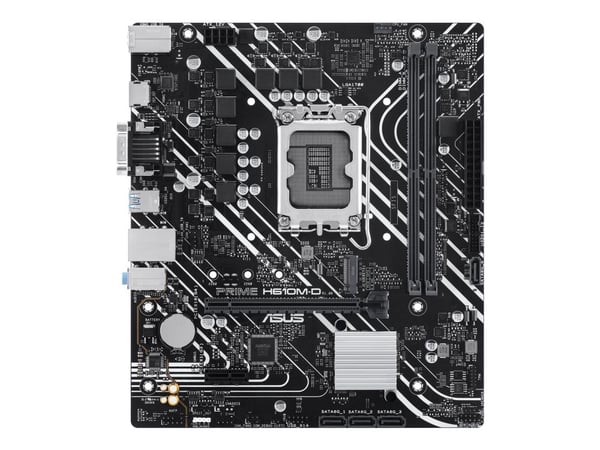 ASUS PRIME H610M-D - Hovedkort - micro ATX - LGA1700-sokkel - H610 Chipset - USB 3.2 Gen 1 - Gigabit LAN - innbygd grafikk (CPU kreves) - HD-lyd (8...