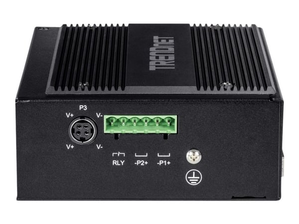 TRENDnet TI-BG104 - Switch - industriell - ikke-styrt - 4 x 10/100/1000 (PoE++) + 4 x 10/100/1000 (PoE+) + 2 x kombo Gigabit SFP/RJ-45 - DIN-skinne...