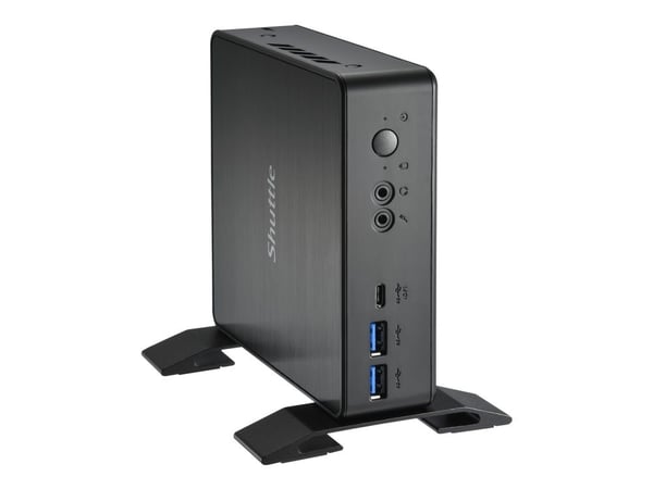 Shuttle XPC nano NC40U5 - Barebone - mini-PC 1 x Core i5 1235U / inntil 4.4 GHz - RAM 0 GB - Intel Iris Xe Graphics - Gigabit Ethernet - svart
