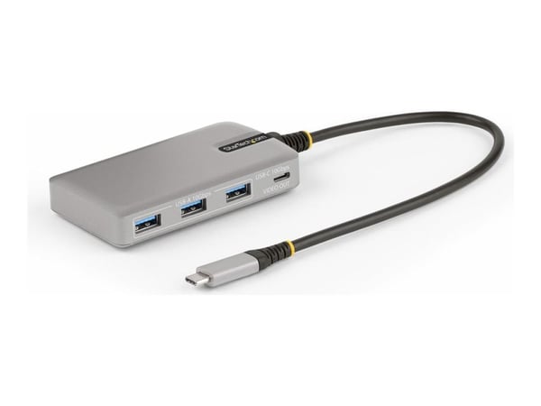 Startech 4-Port USB-C Hub with USB-C DP Alt Mode Video Output 4K 60Hz, 3x USB-A, 1x USB-C, 100W Power Delivery Pass-Through, USB 3.2 Gen 2 (10Gbps)...