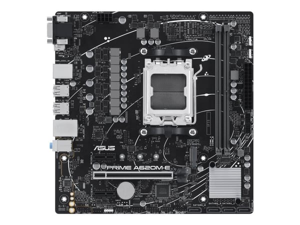 ASUS Prime A620M-E-CSM - Hovedkort - micro ATX - Socket AM5 - AMD A620 Chipset - Gigabit LAN - innbygd grafikk (CPU kreves) - HD-lyd (8-kanalers)