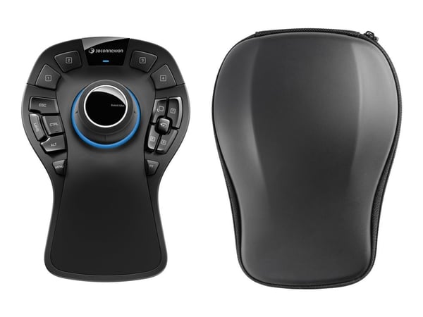 3Dconnexion SpaceMouse Pro Wireless - Bluetooth Edition - 3D-mus - ergonomisk - 15 knapper - trådløs - 2.4 GHz, Bluetooth, USB-C - USB trådløs mott...