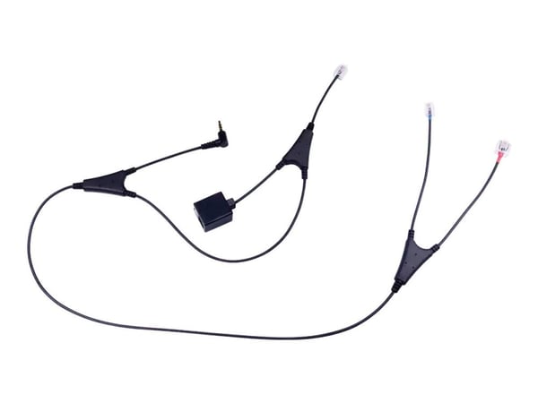 Jabra LINK 14201-37 - Elektronisk kroksvitsjadapter for trådløs hodemikrotelefon, digitaltelefon - for Alcatel-Lucent 8019s DeskPhone; Premium Desk...