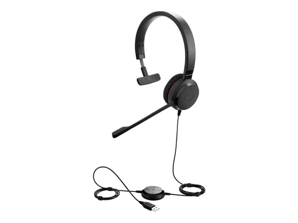 Jabra Evolve 30 II UC Mono - Hodesett - on-ear - kablet - 3,5 mm jakk