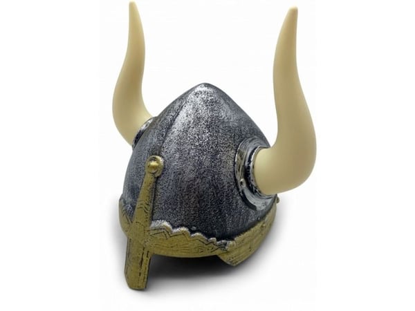 Vikinge hjelm, plast med aftagelige horn