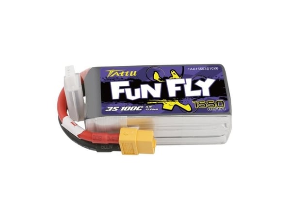 Gens Ace &amp; Tattu Tattu Funfly 1550mAh 11.1V 100C 3S1P akumuliatorius