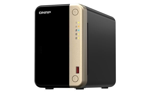 QNAP TS-264 - NAS-server - 2 brønner - SATA 6Gb/s - RAID 0, 1, 5, 6, 10, 50, JBOD, 60 - RAM 8 GB - 2.5 Gigabit Ethernet - iSCSI støtte