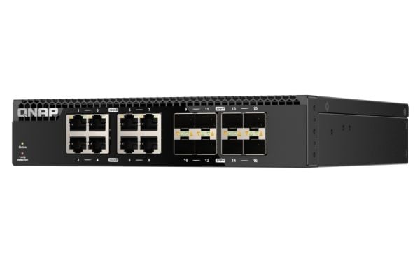 QNAP QSW-3216R-8S8T - Switch - 8 x 100/1000/2.5G/5G/10GBase-T + 8 x 10Gb Ethernet SFP+ - rackmonterbar
