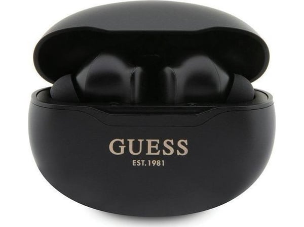 Guess GUTWST50EK TWS Bluetooth-hörlurar + laddningsstation - svart Classic EST