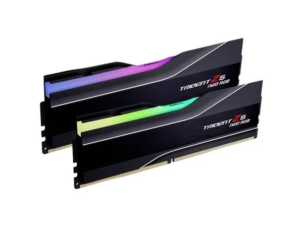 G.Skill Trident Z5 Neo RGB - DDR5 - sett - 48 GB: 2 x 24 GB - DIMM 288-pin - 6000 MHz / PC5-48000 - CL40 - 1.35 V - ikke-bufret - on-die ECC - matt...