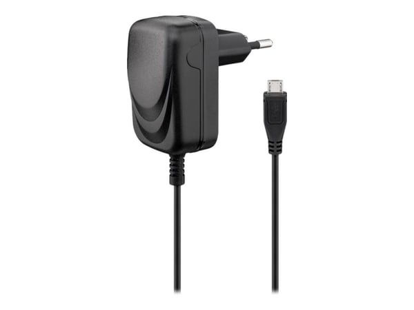 goobay - Strømadapter - 5 watt - 1 A (Micro-USB type B) - svart goobay - Strømadapter - 5 watt - 1 A (Micro-USB type B) - svart