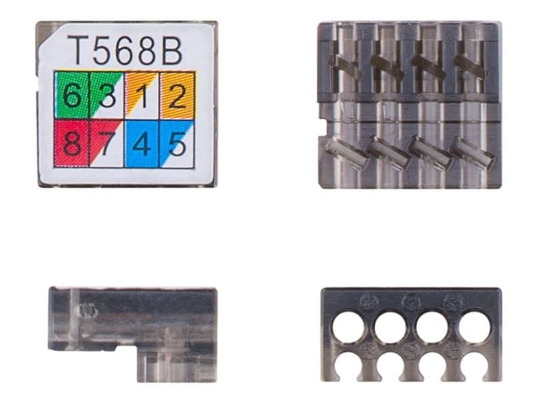 goobay - Nettverkkopler - 8-pin IDC til 8-pin IDC - STP - CAT 6