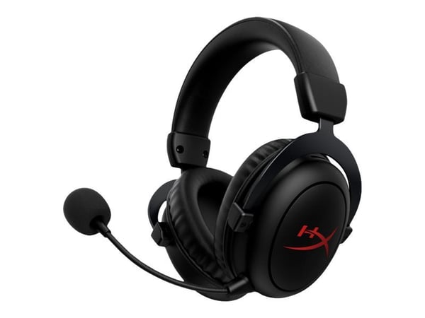 HyperX Cloud II - Hodesett - full størrelse - 2,4 GHz - trådløs - USB, 3,5 mm jakk - svart