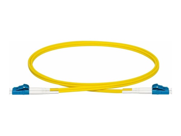 Lanview - Koblingskabel - LC/UPC-enkeltmodus (hann) til LC/UPC-enkeltmodus (hann) - 3 m - 2 mm - fiberoptisk - dupleks - 9 / 125 micron - OS2 - hal...