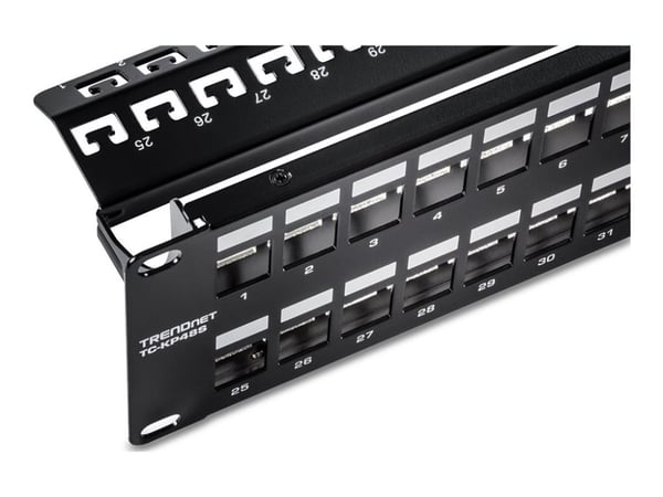 TRENDnet TC-KP48S - Pluggbord (blankt) - rackmonterbar - 2U - 19" - 48 porter