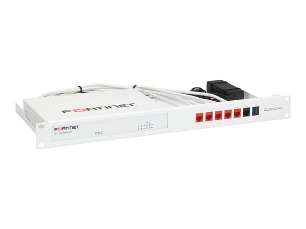 Rackmount.IT RM-FR-T14 - Monteringssett for nettverksenhet - rackmonterbar - RAL 9003, signalhvit - 1U - 19" - for Fortinet FortiGate 40F
