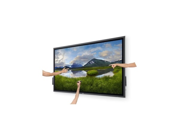 Dell P6524QT - 65" Diagonalklasse (64.53" synlig) LED-bakgrunnsbelyst LCD-skjerm - interaktiv - med pekeskjerm (multiberørings) - 4K UHD (2160p) 38...