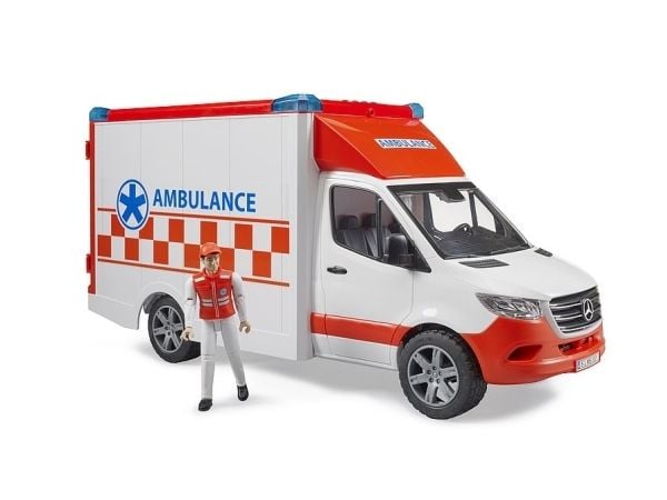 Bruder Mercedes-Benz Sprinter Ambulance med chauffør legetøj