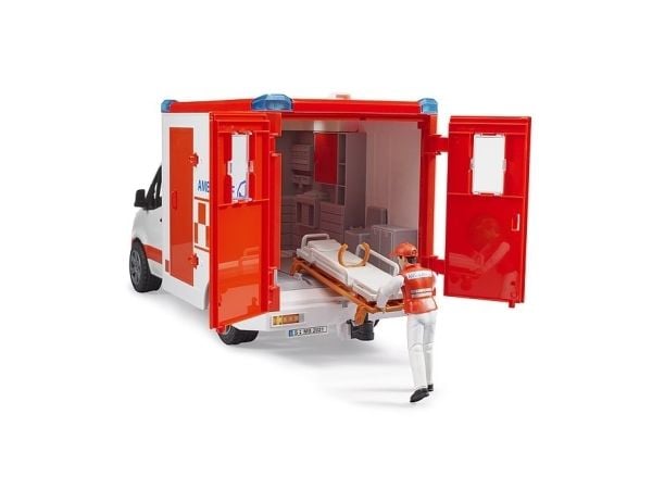 Bruder Mercedes-Benz Sprinter Ambulance med chauffør legetøj