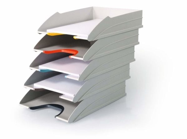 DURABLE VARICOLOR MIX - Brevbakke - 5 rom - for A4 (210 x 297 mm), C4 (229 x 324 mm) - antrasittgrå