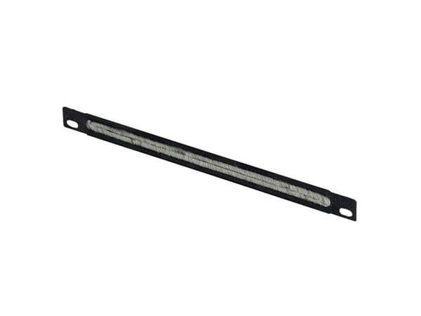 Lanview by Logon - Rackkabelorganisator - brushed - skapmonterbar - svart, RAL 9005 - 0.5U - 10"