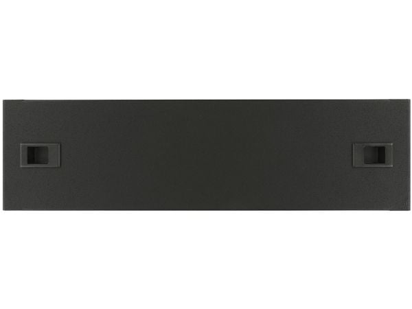 Lanview by Logon - Tomt panel - snap locking - rackmonterbar - svart, RAL 9005 - 3U - 19"