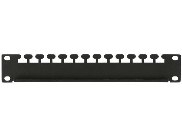 Lanview by Logon - Rackkabelstyringspanel - svart, RAL 9005 - 1U - 19"