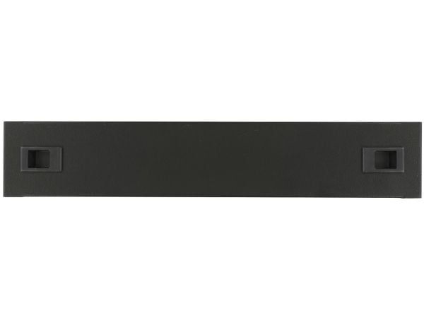 Lanview by Logon - Tomt panel - snap locking - rackmonterbar - svart, RAL 9005 - 2U - 19"