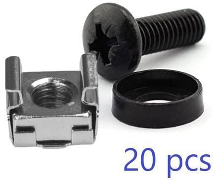Lanview by Logon - Sett for skruer og burmutre (M6) (en pakke 20 deler)