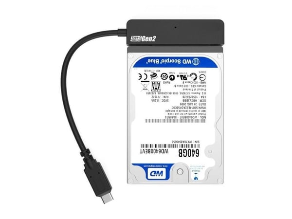 CoreParts MSUB3305, HDD/SSD-kabinett, mSATA, Hot-swap, USB-tilkobling, Svart