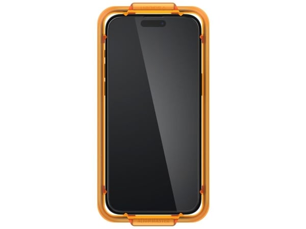 Spigen GLAS.tR AlignMaster - Skärmskydd för mobiltelefon - helt fodral - glas - ramfärg svart - för Apple iPhone 15 Plus