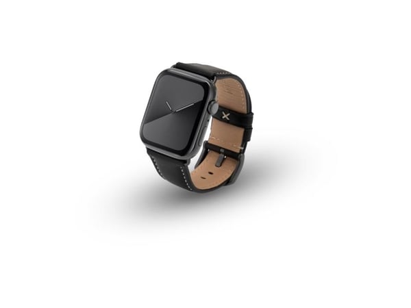 JT BERLIN 10832, Yhtye, Älykello, musta, Apple, Apple Watch Serie 1-3 (42mm), Serie 4-8 (44 45mm), 49mm, Watch Ultra, Aito nahka