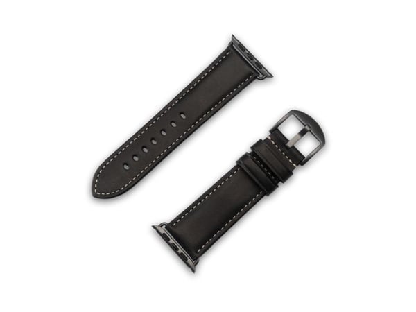 JT BERLIN 10832, Band, Smartklokke, Svart, Apple, Apple Watch Serie 1-3 (42mm), Serie 4-8 (44 45mm), 49mm, Watch Ultra, Ekte lær