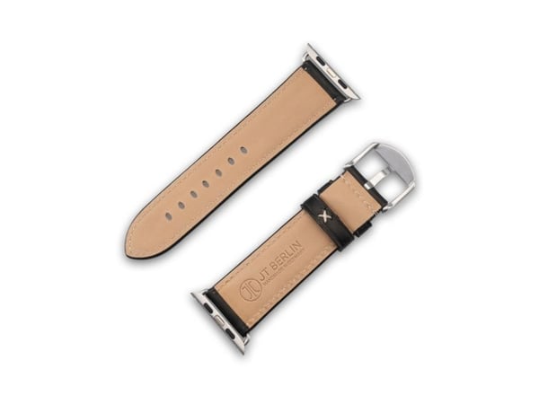 JT BERLIN 10834, Band, Smartklokke, Svart, Apple, Watch Serie 1-3 (42mm), Serie 4-8 (44 45mm), 49mm, Ekte lær
