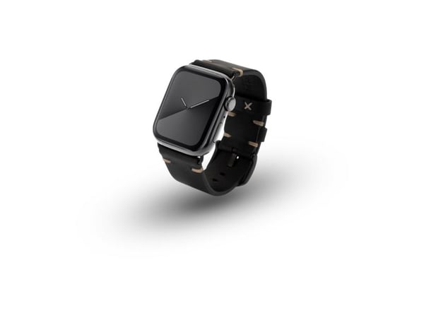 JT Berlin Klokkebånd Alex II Vintage | Apple Watch Ultra/42/44/45 mm | svart - rustfritt stål svart | M | 10830 (10830)