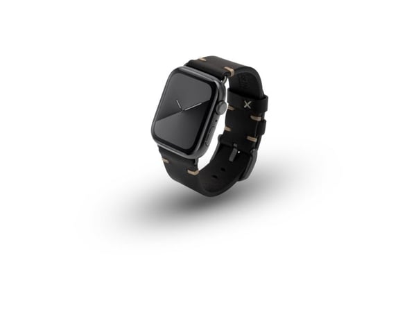 JT BERLIN 10824, Band, Smartklokke, Svart, Apple, Watch Series 1-3 (42mm) & Series 4-6 (44mm), Series 8 (45mm), 49mm, Apple Watch Ultra, Ekte lær