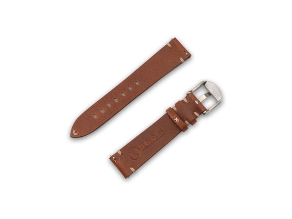 JT Berlin Klokkebånd Alex II Vintage | Universal 20mm | brun - rustfritt stål | M | 10845 (10845)