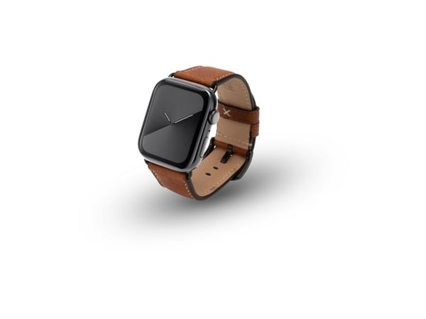 JT Berlin Watch Band Charlie | Apple Watch Ultra/42/44/45 mm | brun - rustfritt stål svart | M | 10839 (10839)