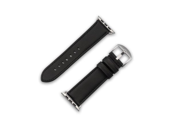 JT BERLIN 10841, Band, Smartklokke, Svart, Apple, Apple Watch Serie 1-3 (42mm), Serie 4-8 (44 45mm), 49mm, Watch Ultra, Ekte lær