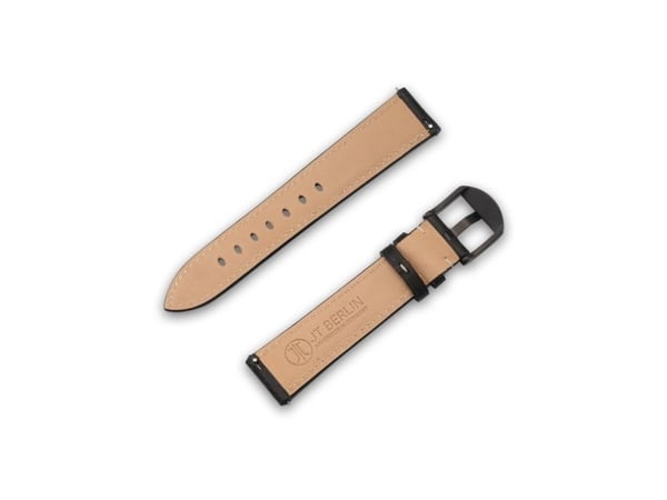 JT Berlin Watchband Charlie | Universal 20mm | svart - rustfritt stål svart | M | 10850 (10850)