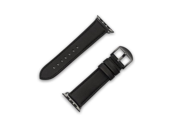 JT BERLIN 10840, Band, Smartklokke, Svart, Apple, Watch Serie 1-3 (42mm), Serie 4-8 (44 45mm), 49mm, Watch Ultra, Ekte lær