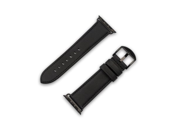 JT Berlin Watch Band Wannsee | Apple Watch Ultra/42/44/45 mm | svart - rustfritt stål svart | M | 10843 (10843)