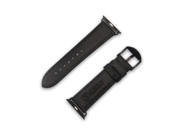 JT Berlin Watch Band Wannsee | Apple Watch Ultra/42/44/45 mm | svart - rustfritt stål svart | M | 10843 (10843)