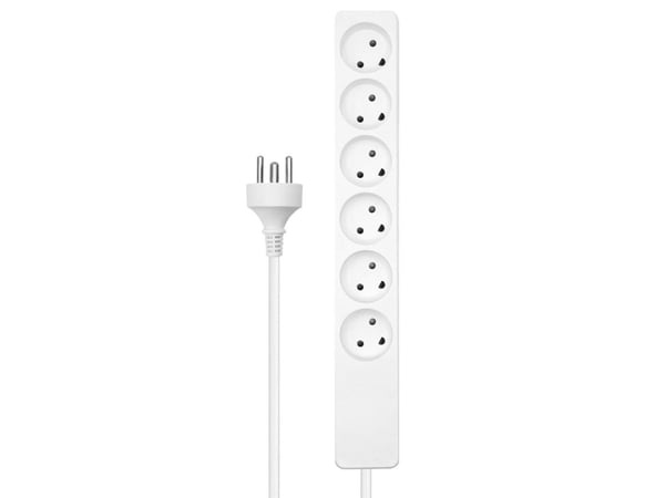 Microconnect MC-GRU0603DKW, 3 m, Sisätila, Tyyppi K, Tyyppi K, Suora, Valkoinen