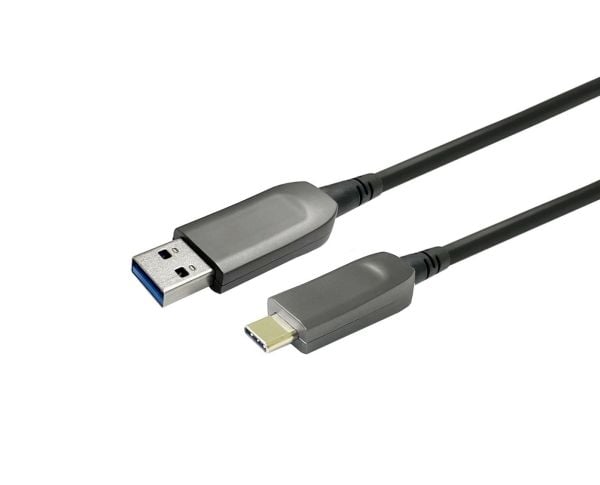 VivoLink - USB-kabel - USB typ A (hane) till 24 pin USB-C (hane) - USB 3.2 Gen 1 - 0.9 A - 20 m - svart