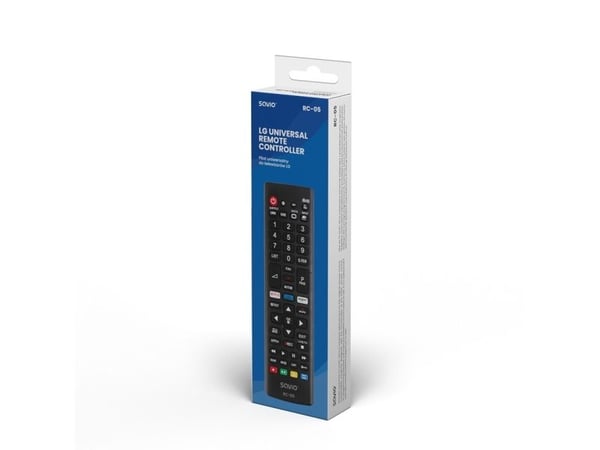 Savio RC-05 do TV LG, TV, Universaali, IR Langaton, Painikkeiden painaminen, musta