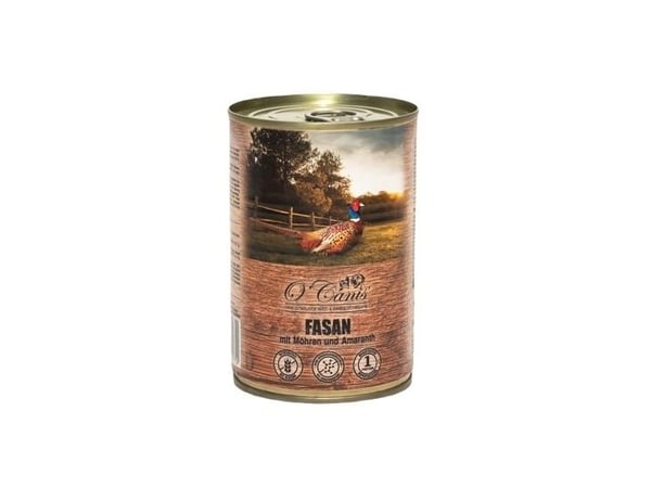 O'CANIS dåse vådt hundefoder - fasan med gulerødder - 400 g